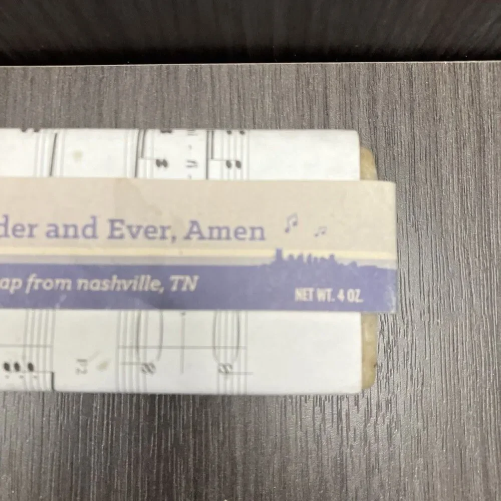 Music City Suds Lavender And Ever, Amen 4oz Bar of Soap Nashville Artisan New